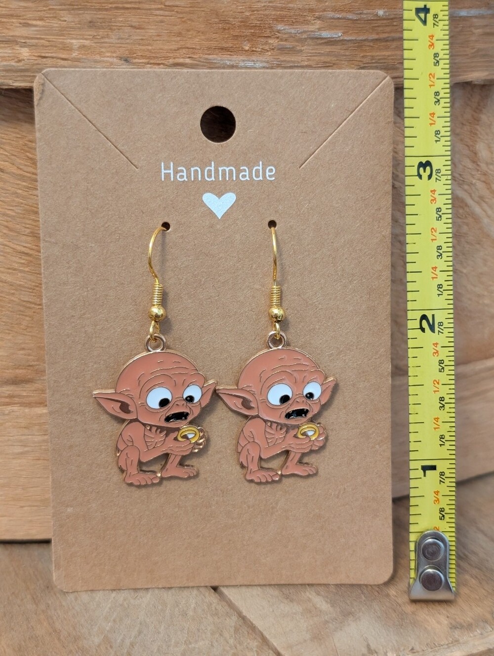 Lord Of The Rings Enamel Metal Earrings NEW